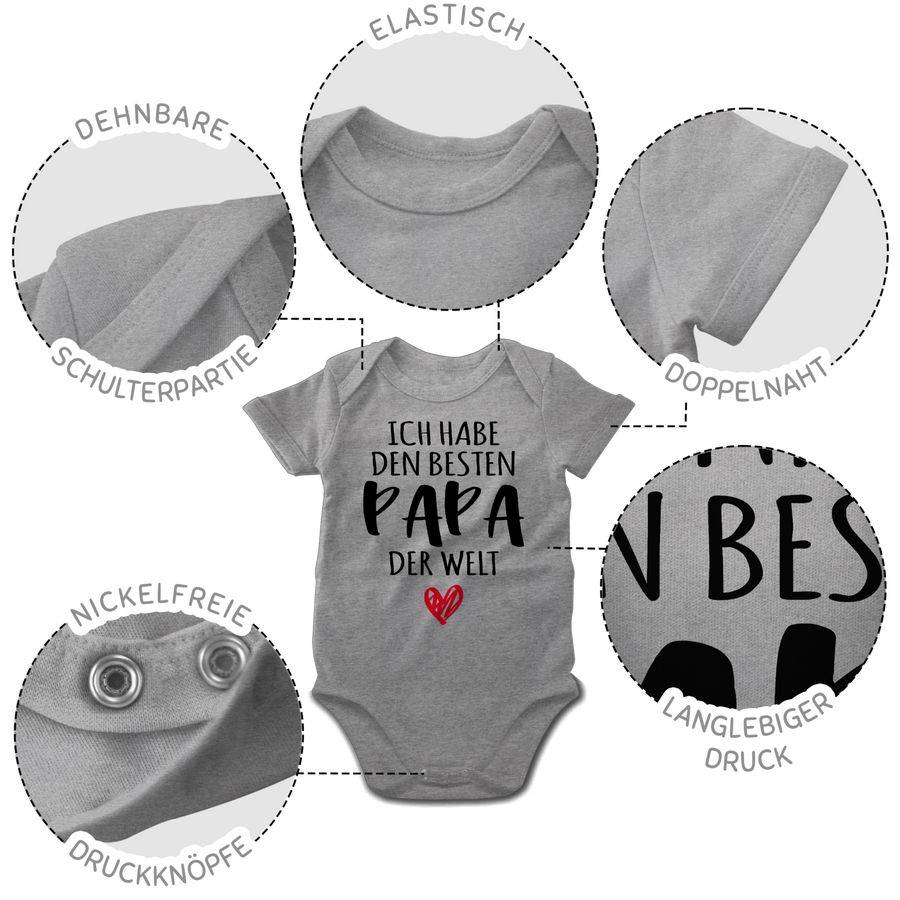 Shirtracer Ich habe den besten Papa der Welt - Bester Papa ist der Beste: T-Shirt Turnbeute Shirtracer Kostenloser Versand international