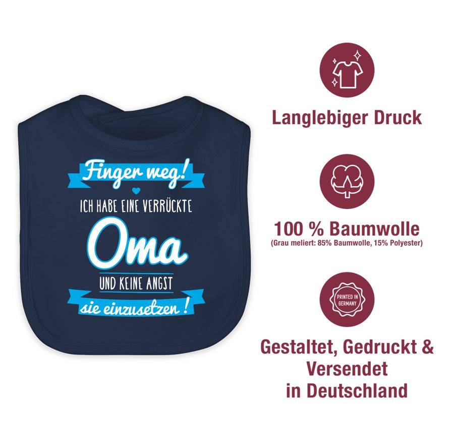 Shirtracer Ich habe eine verrückte Oma blau Shirts & Mehr Shirtracer Speichern exportieren