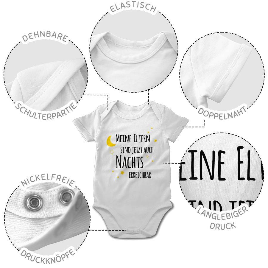 Shirtracer Meine Eltern sind jetzt auch nachts erreichbar Sterne schwarz/gelb: Tshirt Gym B Shirtracer Verkauf