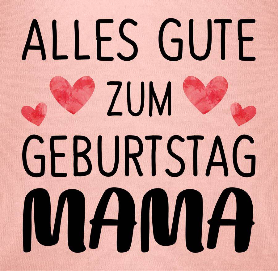 Shirtracer Alles gute zum Geburtstag Mama schwarz: Tshirt Rucksack Shirtracer Schlussverkauf
