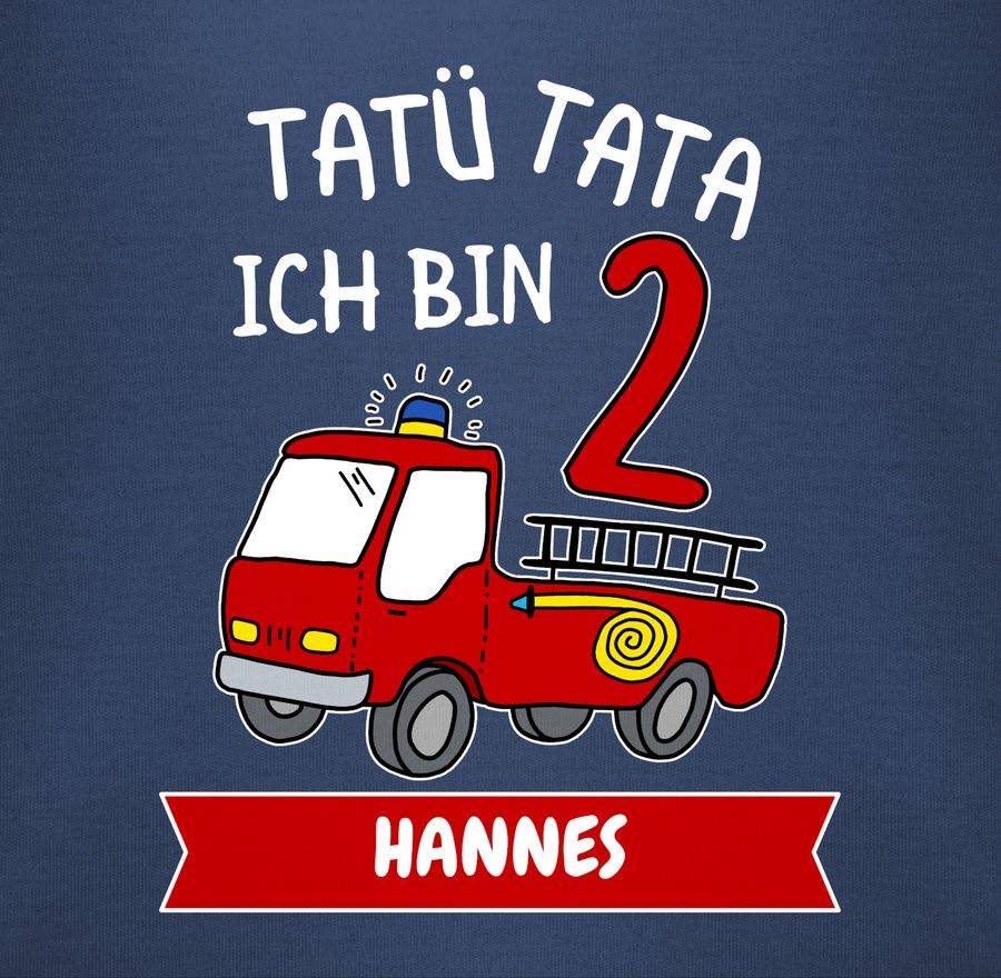 Shirtracer Tatü Tata Ich bin 2 - Feuerwehr Zweiter Geburtstag: Tshirt Gym Bag Shirtracer Kostenloser Versand