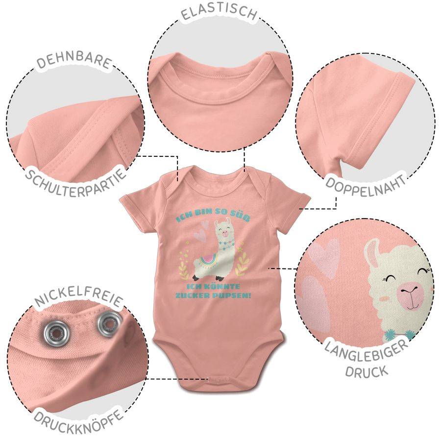 Shirtracer Lama Ich bin so süß ich könnte Zucker Pupsen Shirts & Mehr Shirtracer Fabrik Onlineshop