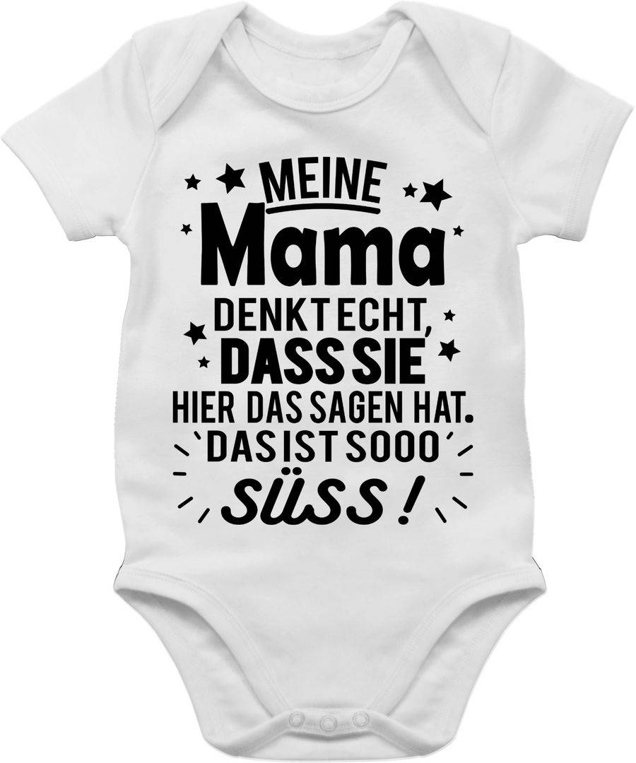 Shirtracer Meine Mama denkt echt, dass sie hier das Sagen hat. Das ist sooo süß! - schwarz: Shirtracer