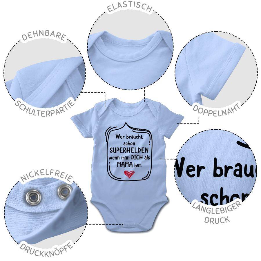 Shirtracer Wer braucht schon Superhelden wenn man dich als Mama hat Shirts & Mehr Shirtracer Großer Ausverkauf
