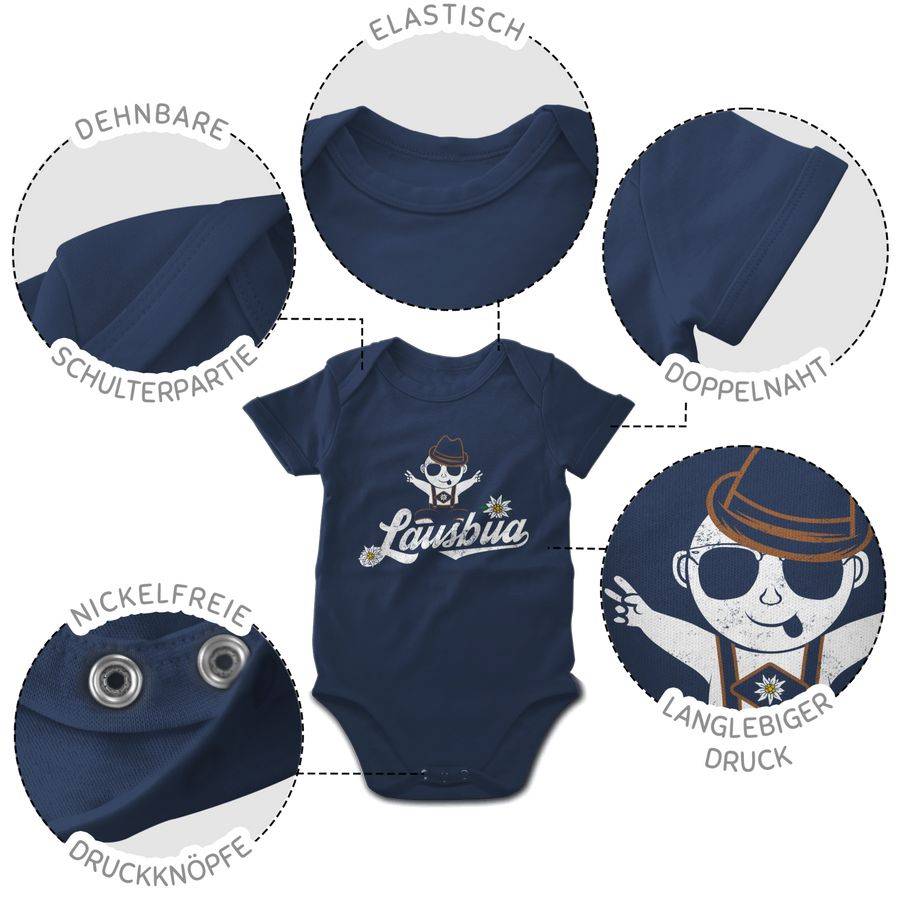 Shirtracer Lausbua Baby Vintage: T-Shirt Turnbeutel Shirtracer Weihnachtsangebot