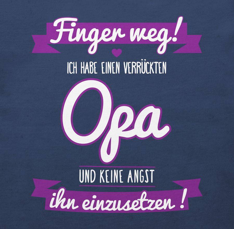 Shirtracer Ich habe einen verrückten Opa lila Shirts & Mehr Shirtracer Vatertagsangebot