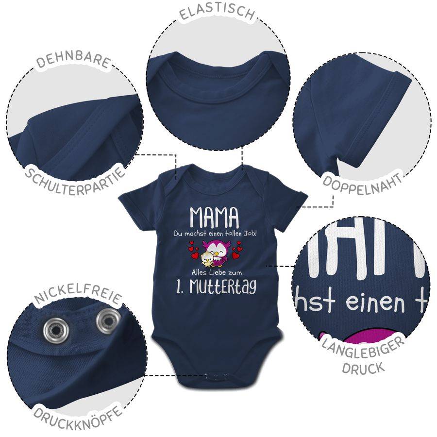 Shirtracer Mama du machst einen tollen Job alles Liebe zum 1. Muttertag weiß: T-Shirt Gym B Shirtracer Neueste Mode