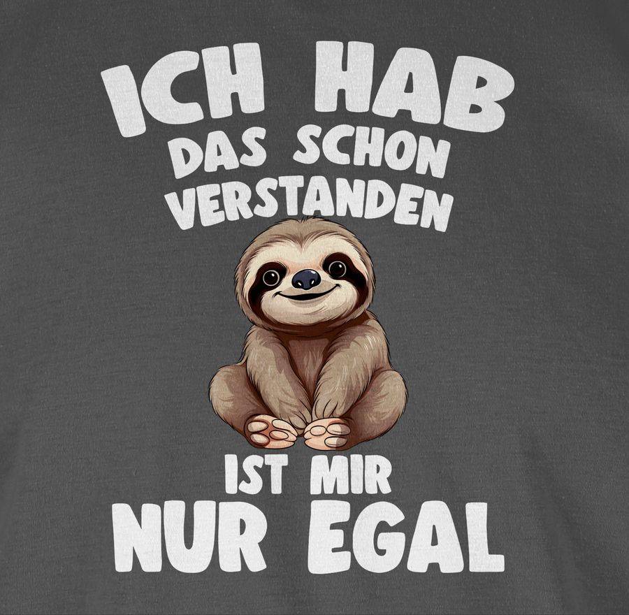 Shirtracer Ich hab das schon verstanden ist mir nur egal Lustiger Spruch Faultier Shirts Shirtracer Saisonale Angebote