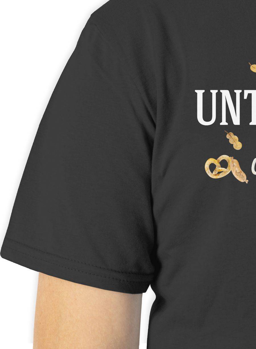 Shirtracer Unterhopft - Schriftzug und Volksfest Symbole: T-Shirt Turnbeutel Shirtracer Sonderangebote