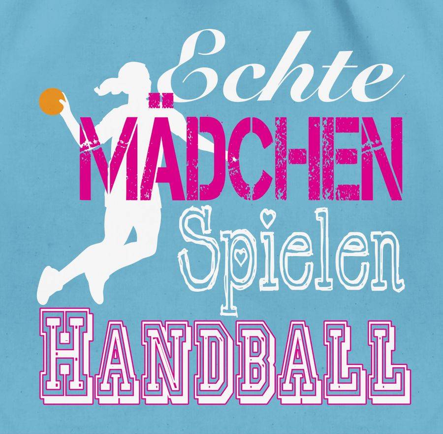 Shirtracer Echte Mädchen Spielen Handball weiß Shirts & Mehr Shirtracer Tiefpreis