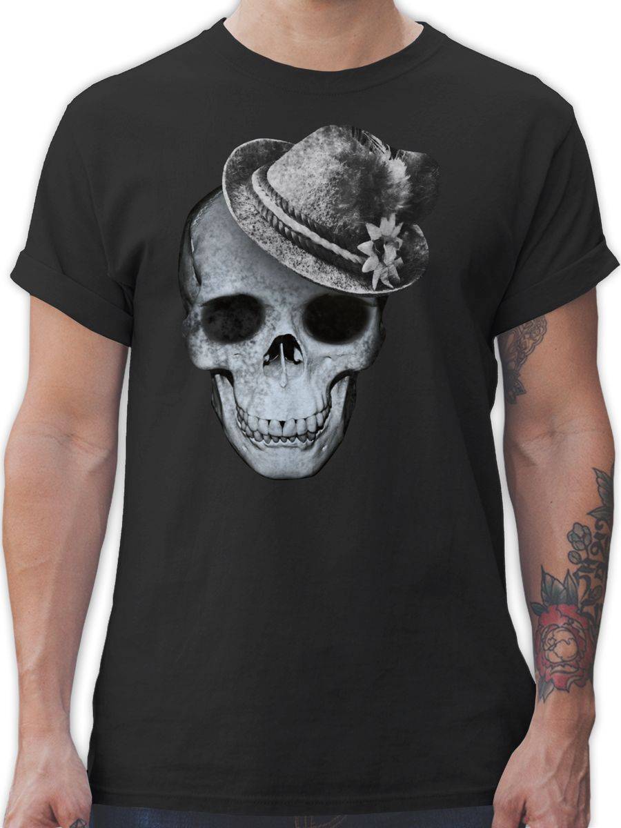 Shirtracer Totenkopf mit Filzhut: T-Shirt Gym Bag Shirtracer