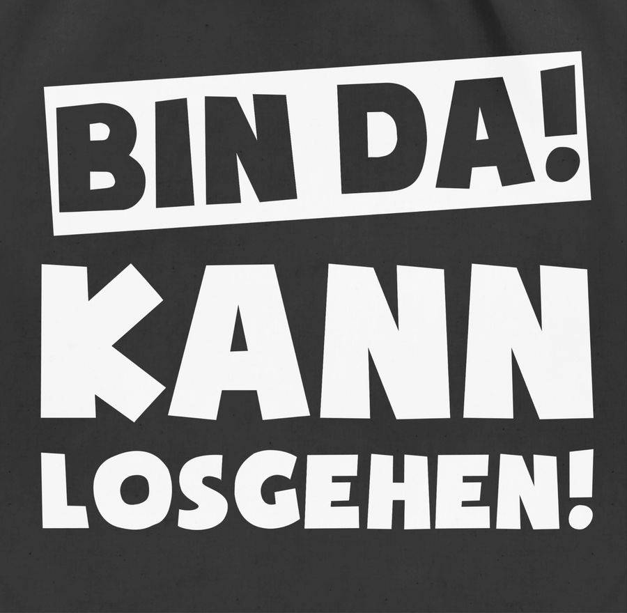 Shirtracer Bin da kann losgehen: T-Shirt Rucksack Shirtracer Sonderangebot der Fabrik