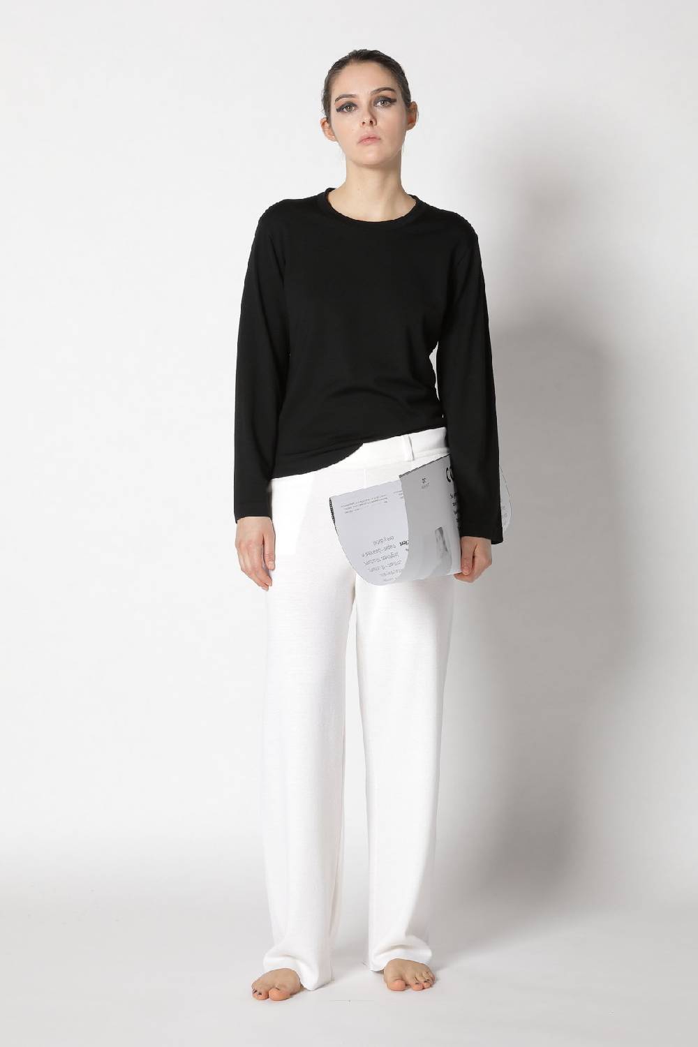 Sminfinity stretchy crewneck + milano palazzo pants Flash Sale