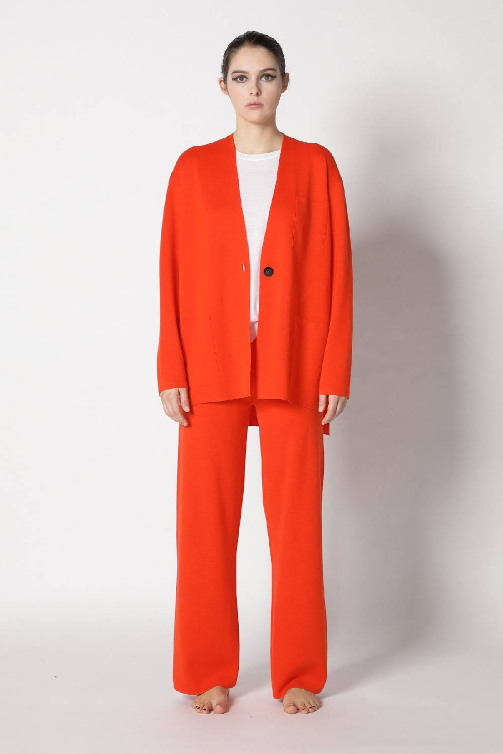 Sminfinity milano one button jacket + flowing cape jumper+ milano palazzo pants Jubiläumsangebot