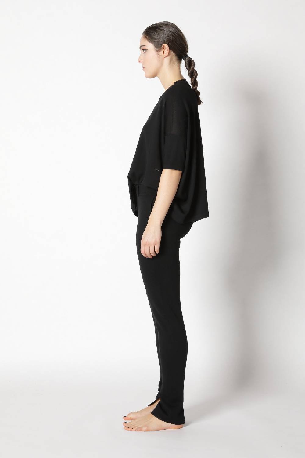 Sminfinity flowing cape jumper + milano slim cut pants Neueste Mode