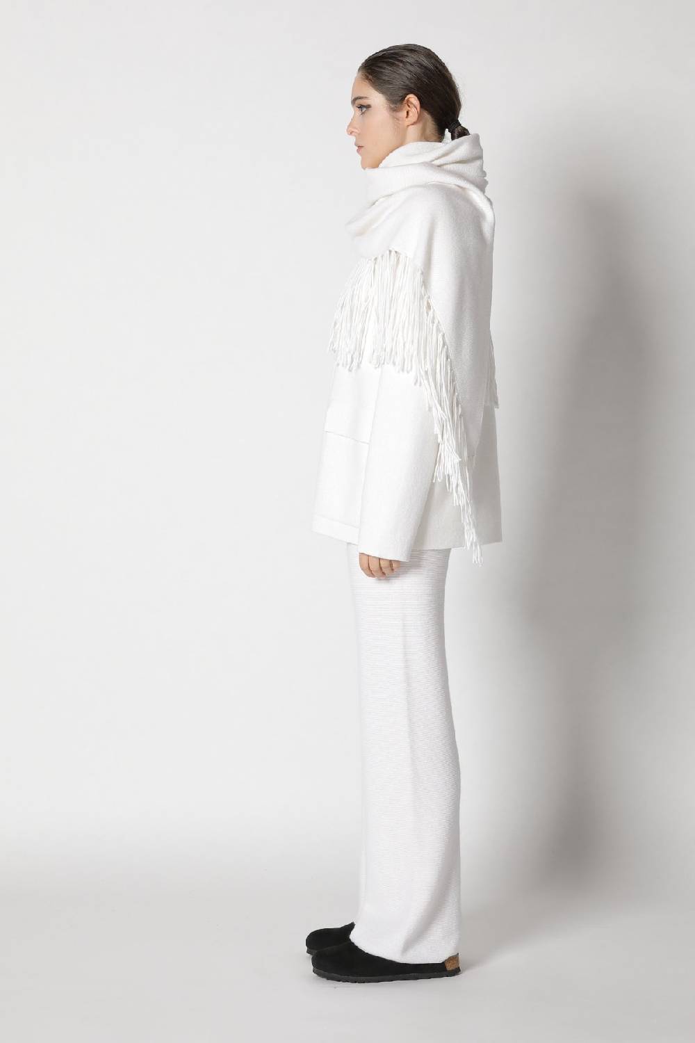 Sminfinity doubleface shirtjacket + garter triangle + garter palazzo pants Große Rabatte