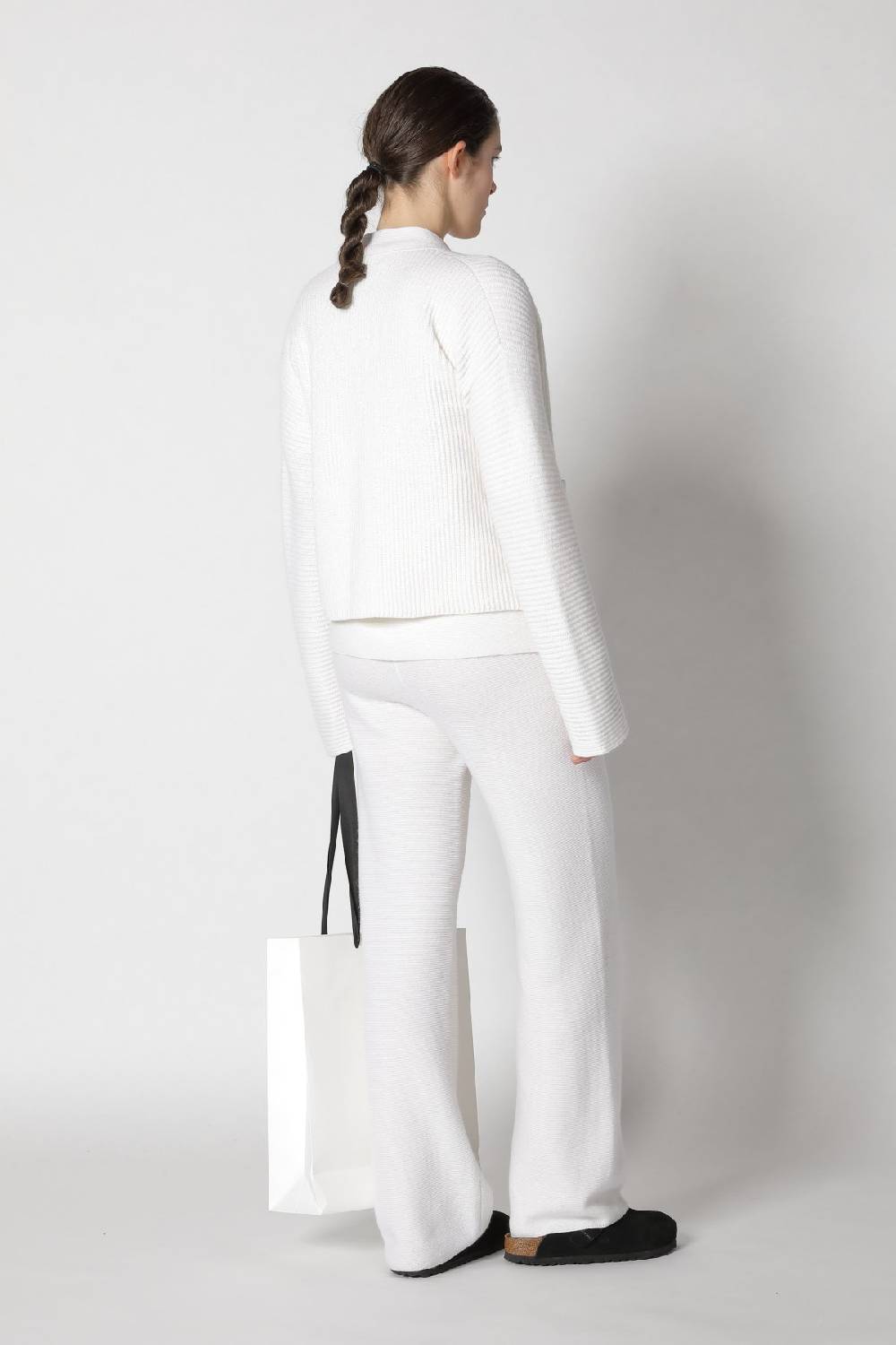 Sminfinity slouchy rib cardigan + garter T jumper + garter palazzo pants Saisonale Angebote
