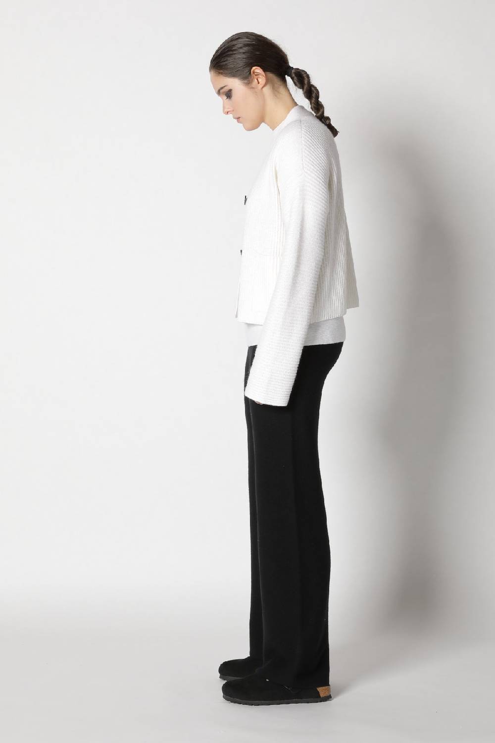 Sminfinity slouchy rib cardigan + garter T jumper + garter palazzo pants Sonderangebote