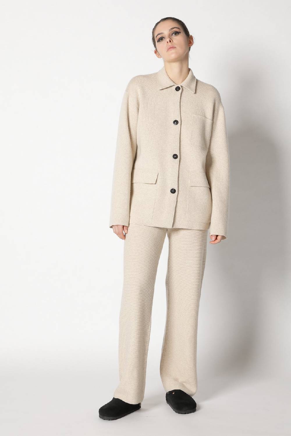 Sminfinity doubleface shirtjacket + garter palazzo pants + garter triangle Super Sparpreis
