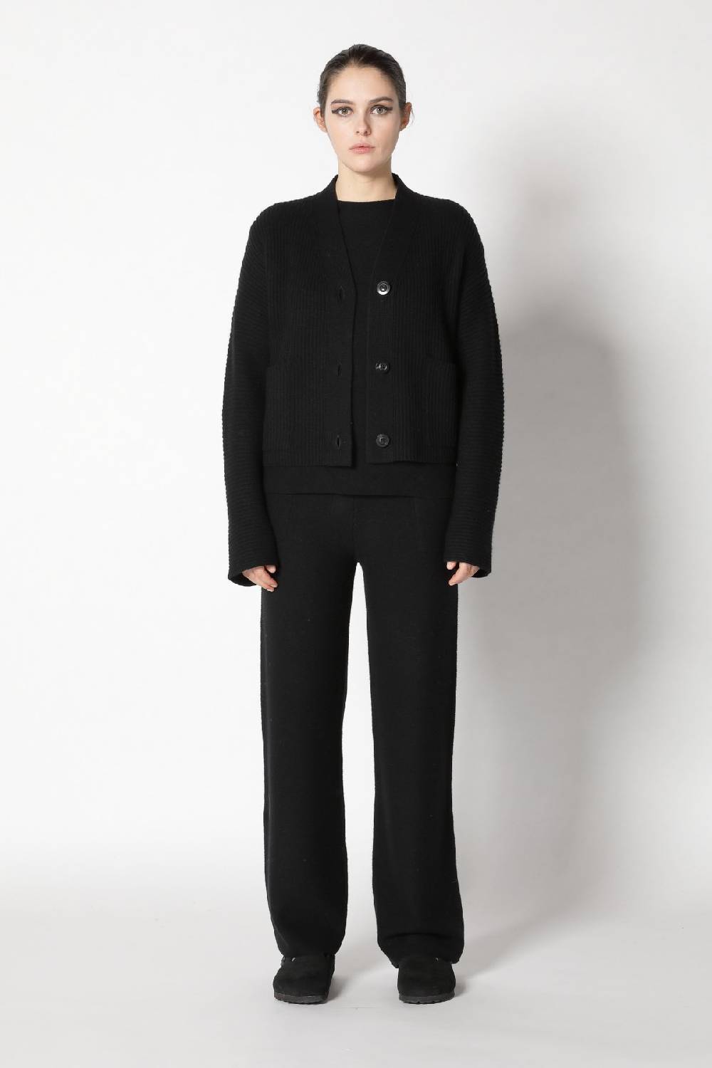 Sminfinity slouchy rib cardigan + garter T jumper + garter palazzo pants Kostenlose Rückgabe