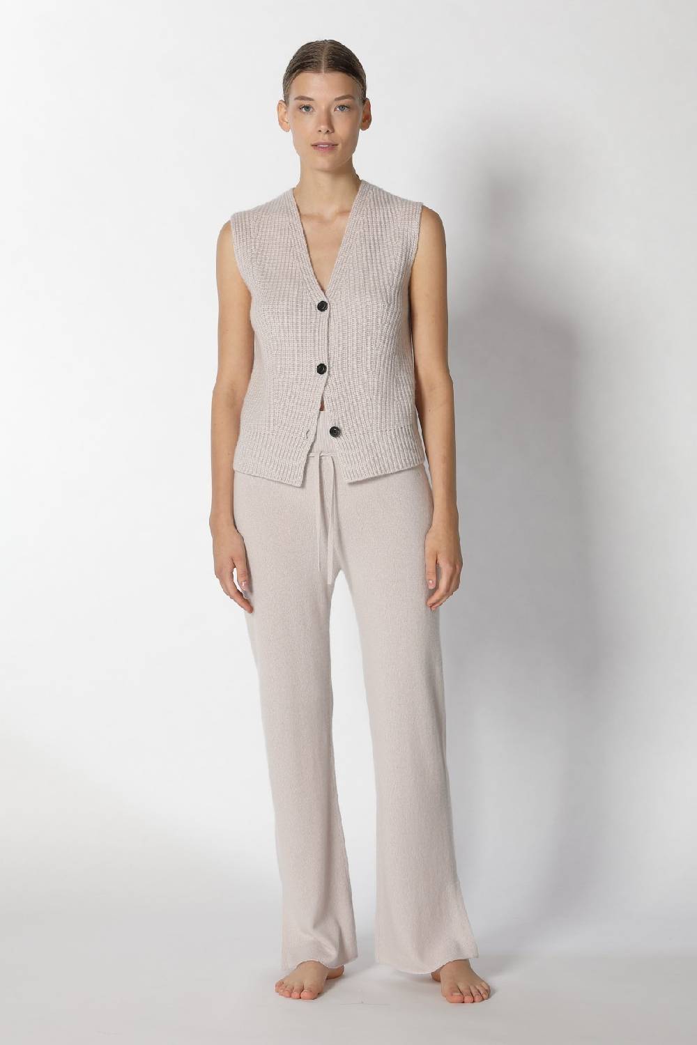 Sminfinity pure icon rib vest + pure slitted pants Bis zu 65% Rabatt