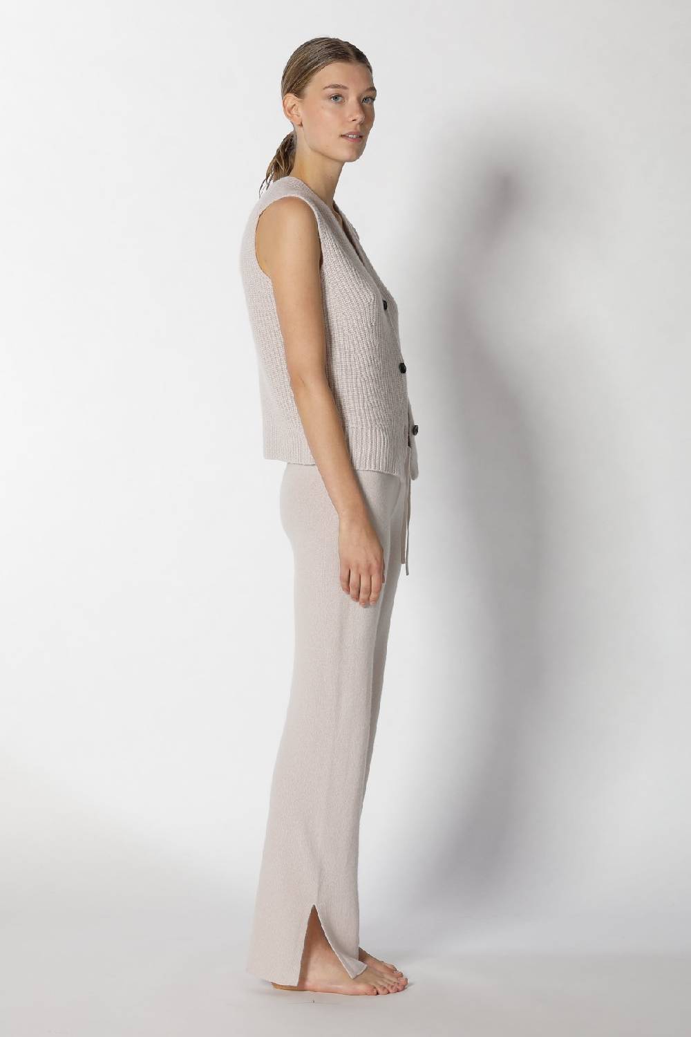 Sminfinity pure icon rib vest + pure slitted pants Bis zu 65% Rabatt