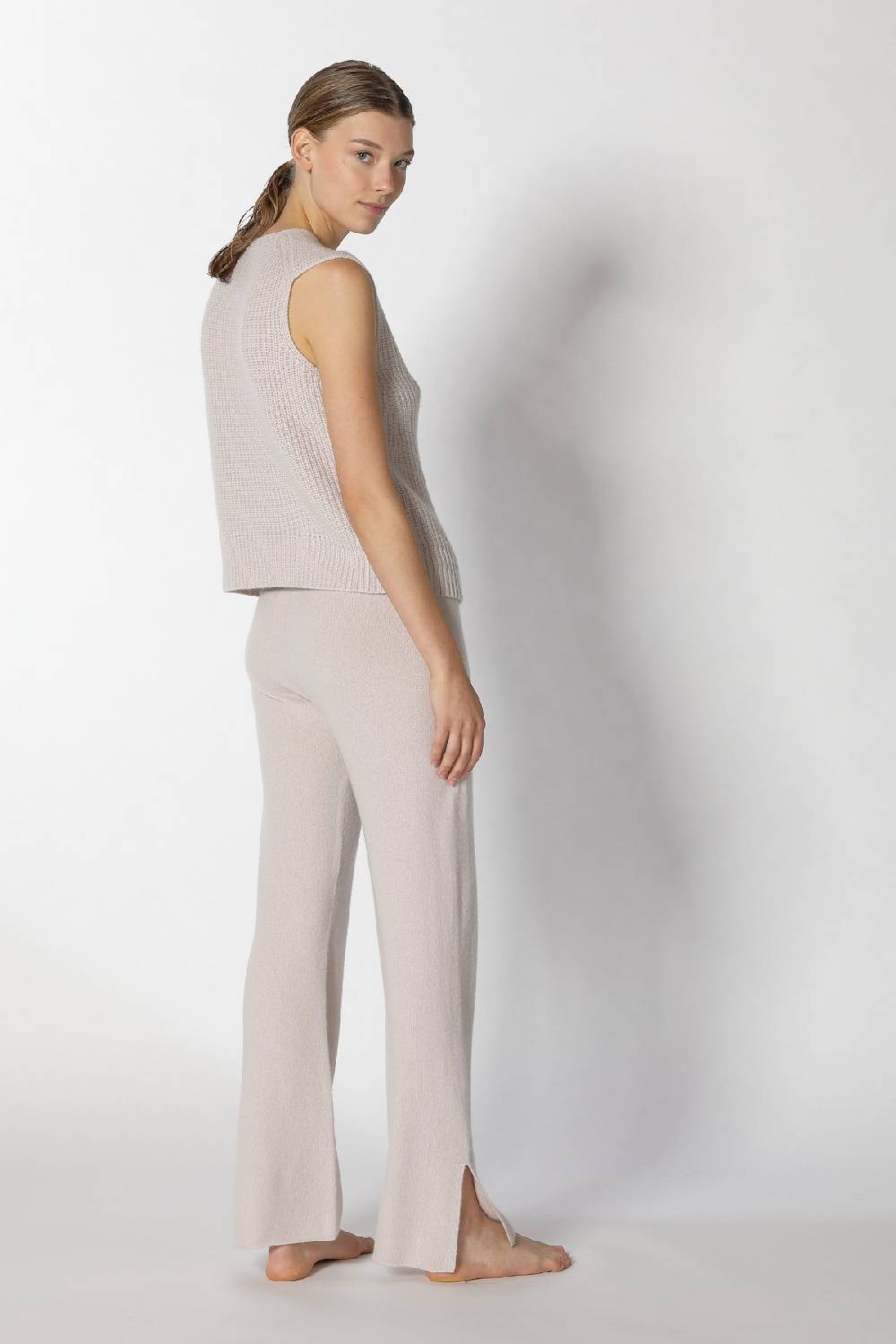 Sminfinity pure icon rib vest + pure slitted pants Bis zu 65% Rabatt