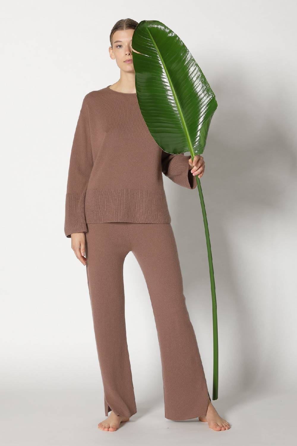 Sminfinity pure A jumper + pure slitted pants Super Rabatt