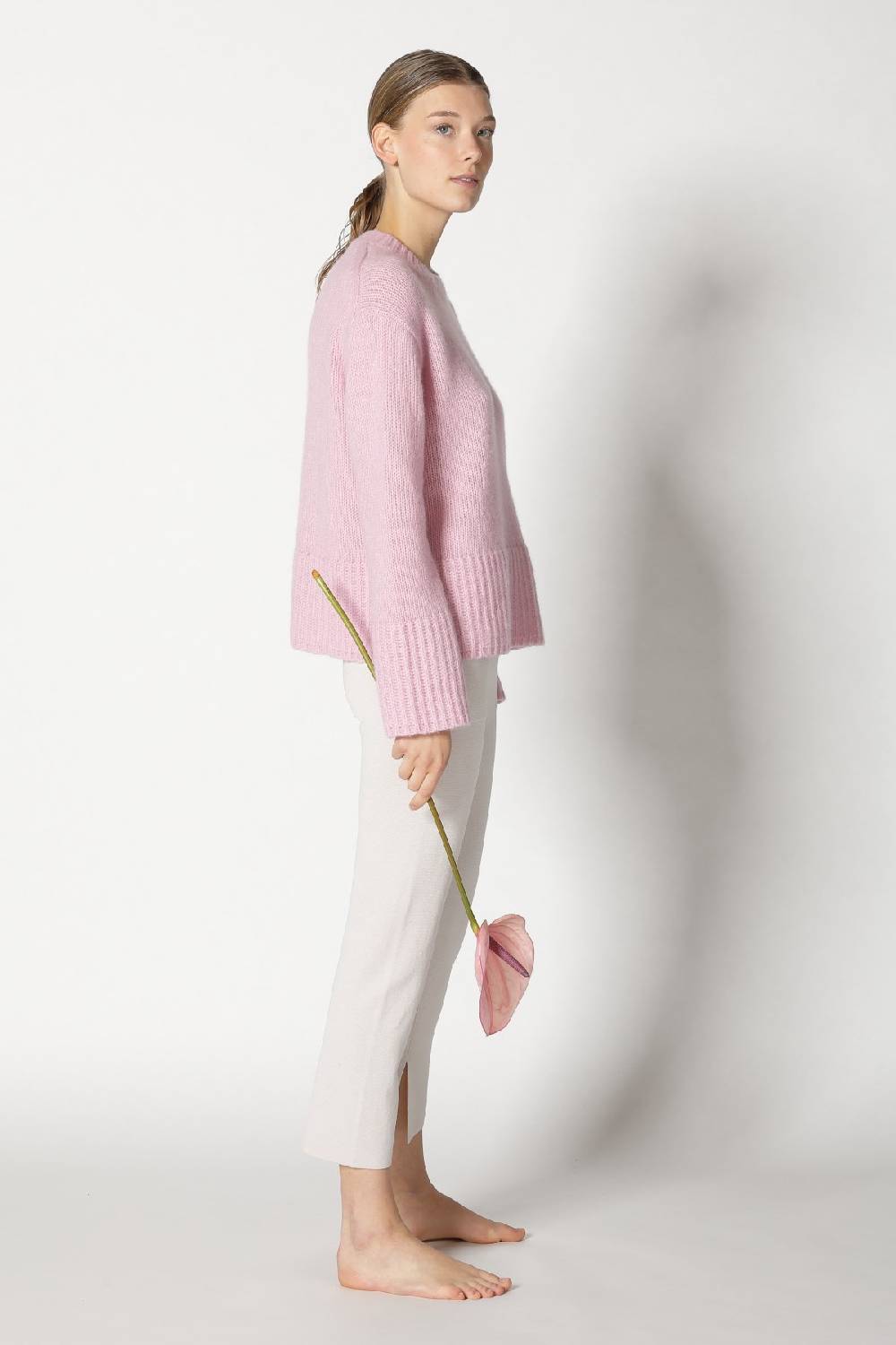 Sminfinity fluffy crew jumper + silky cropped pants zollfrei