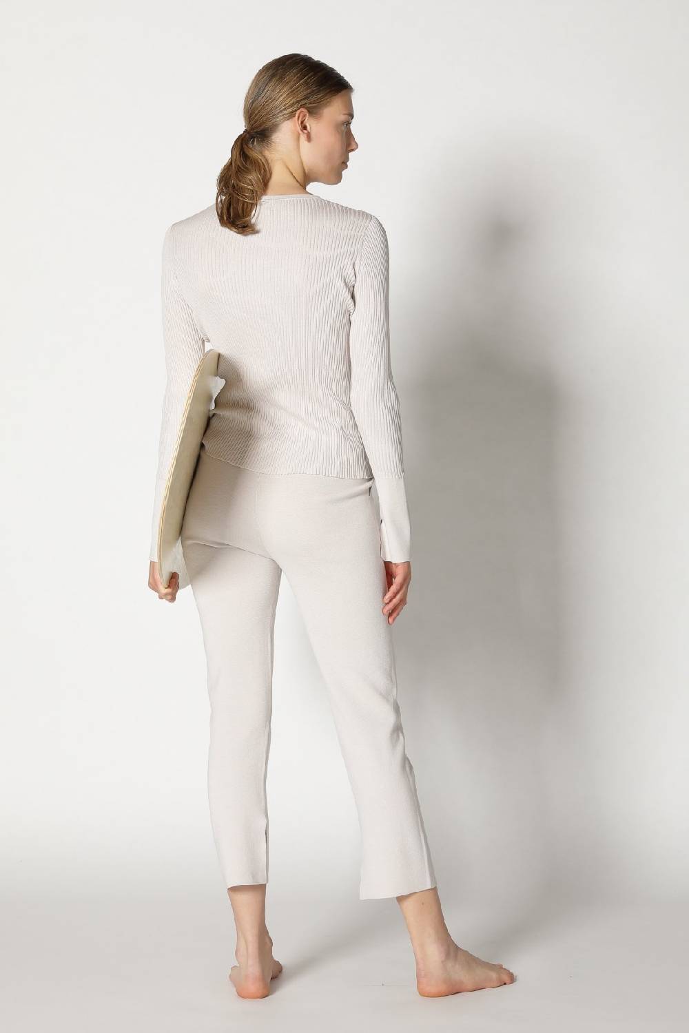 Sminfinity silky rib crew jumper + silky cropped pants im Angebot