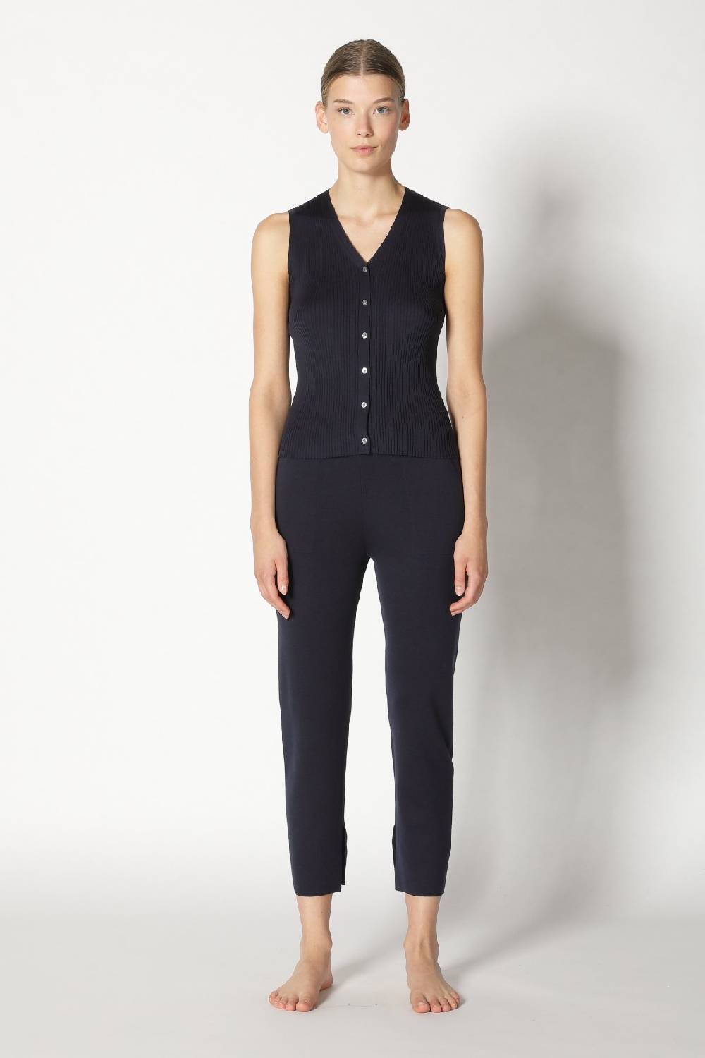 Sminfinity silky rib vest + silky cropped pants Limitierter Zeitrabatt