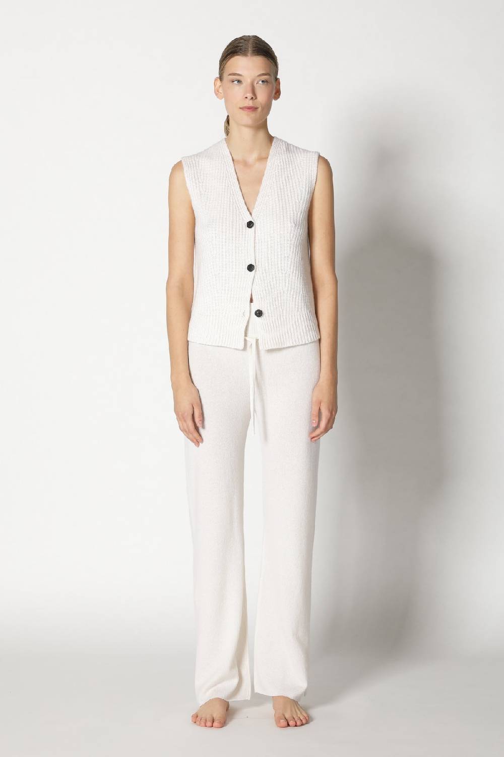 Sminfinity pure icon rib vest + pure slitted pants Online Shopping