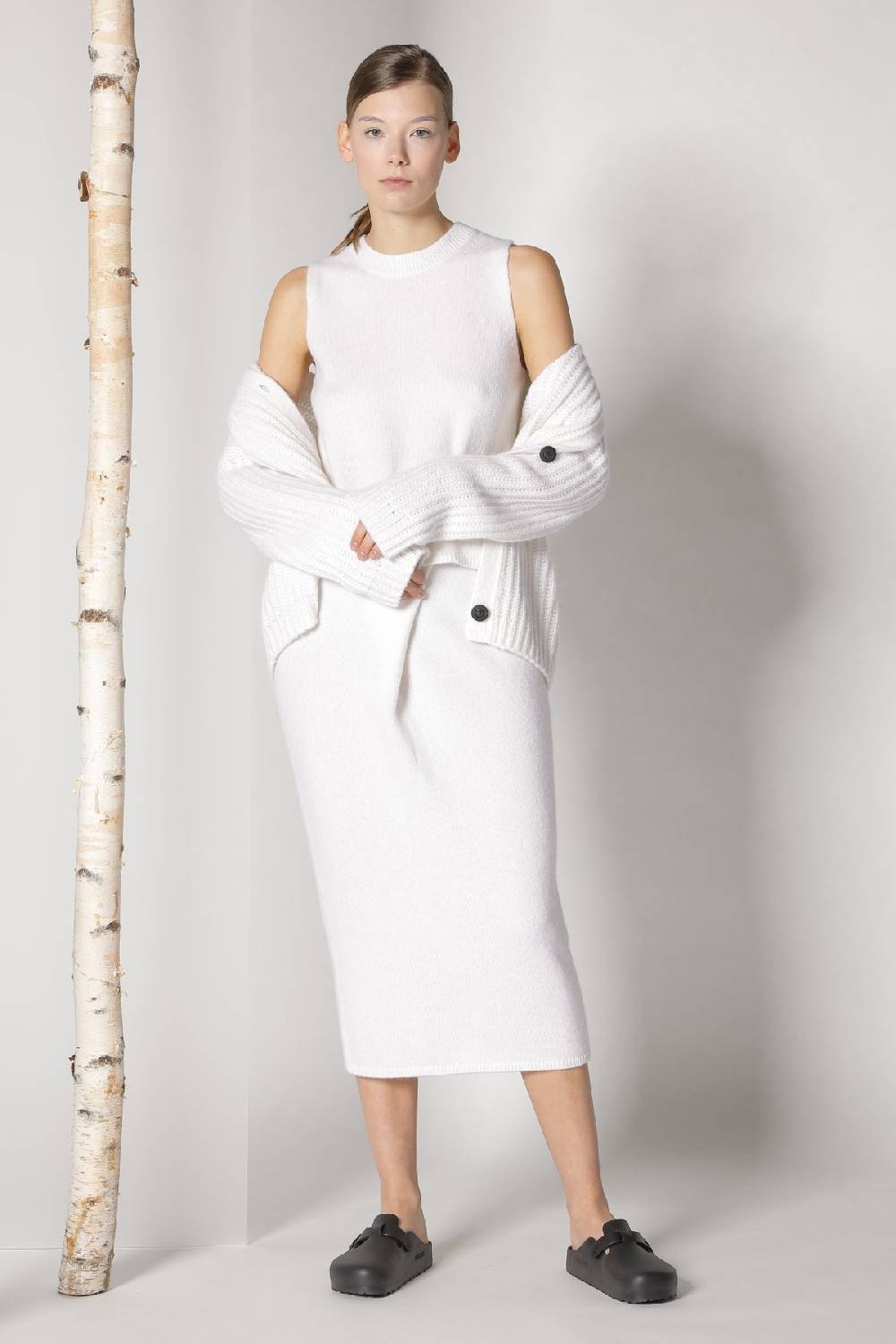 Sminfinity blurry ribbed cardigan + blurry crew top + blurry tulip skirt Osterangebot