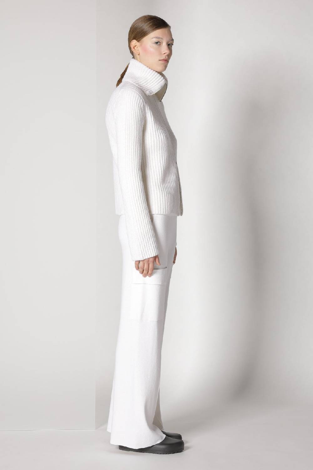 Sminfinity blurry ribbed zip-jacket + cargo bellbottom pants Muttertagsangebot