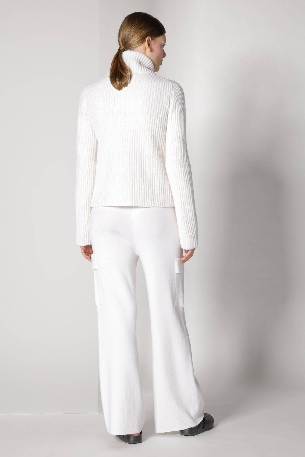 Sminfinity blurry ribbed zip-jacket + cargo bellbottom pants Muttertagsangebot