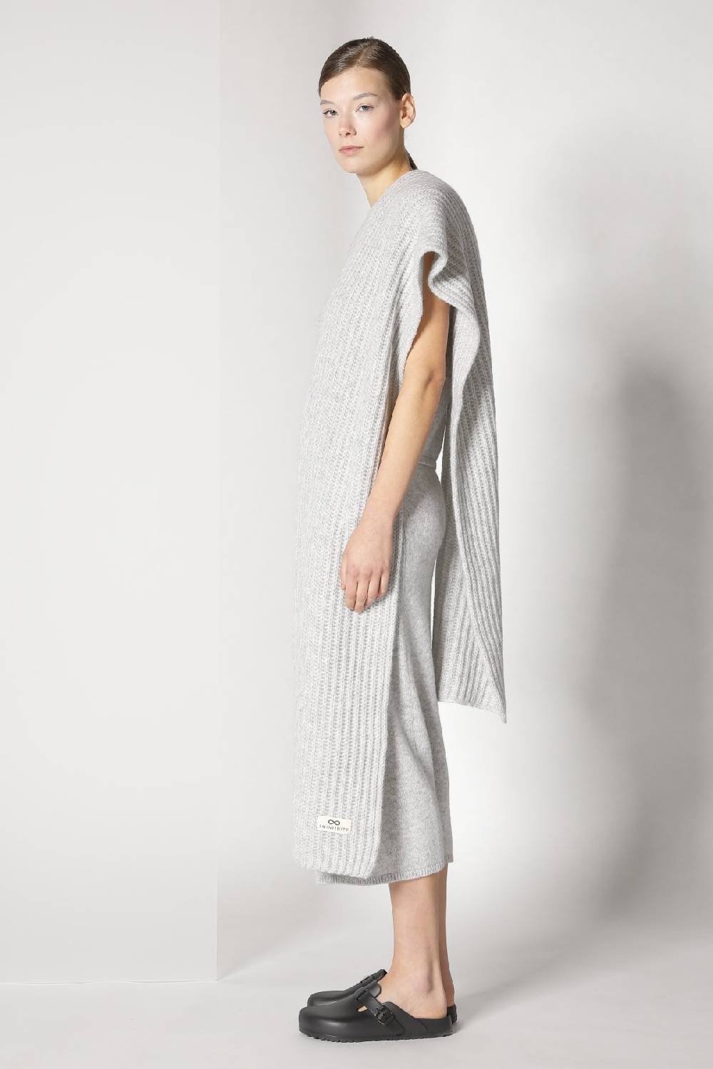 Sminfinity blurry ribbed scarf + blurry crew top + blurry tulip skirt Heißer Verkauf