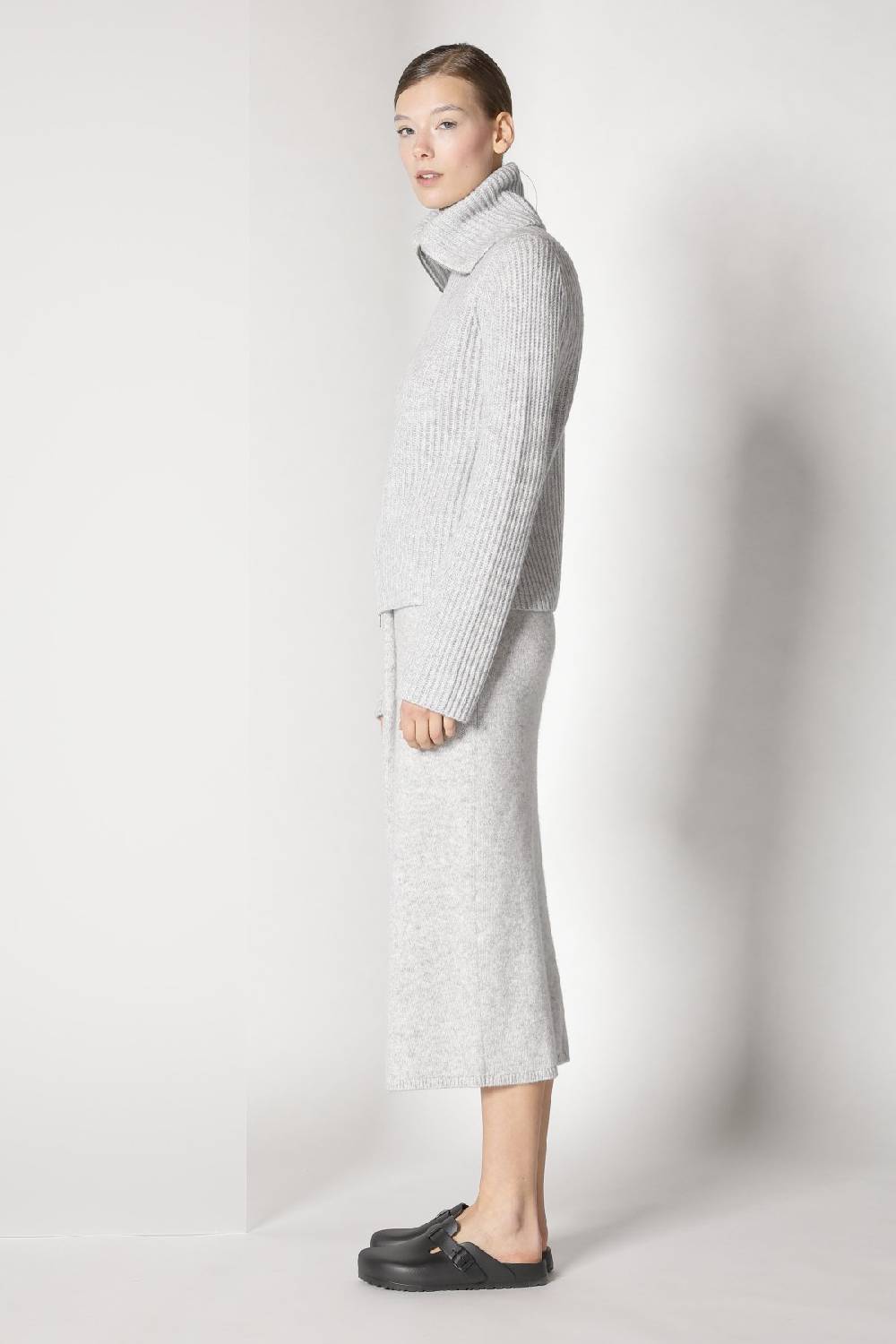 Sminfinity blurry ribbed zip-jacket + blurry crew top + blurry tulip skirt Neueste Mode