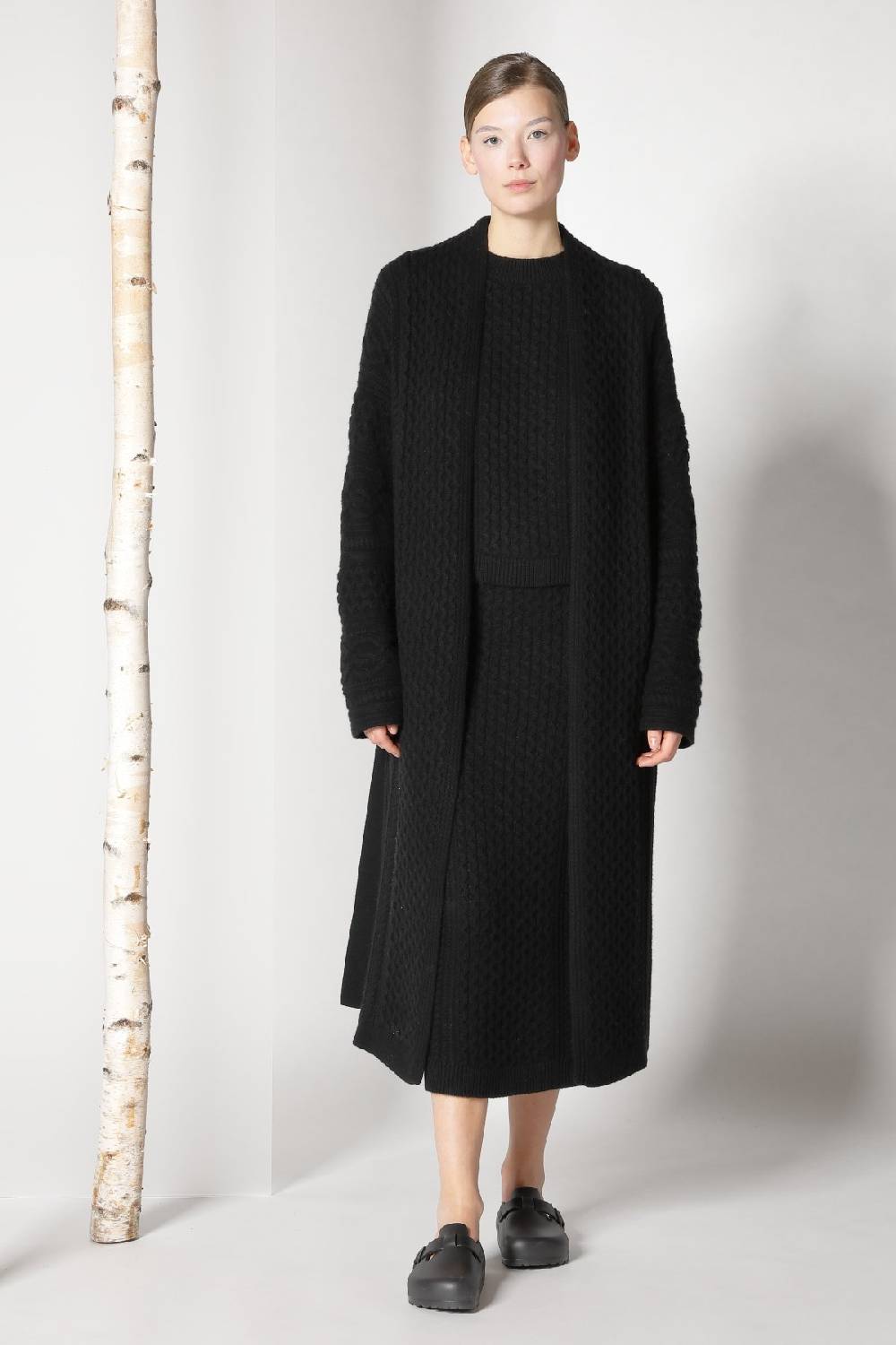 Sminfinity chilly cable maxi coat + chilly cable top + chilly cable maxi skirt VIP-Rabatte