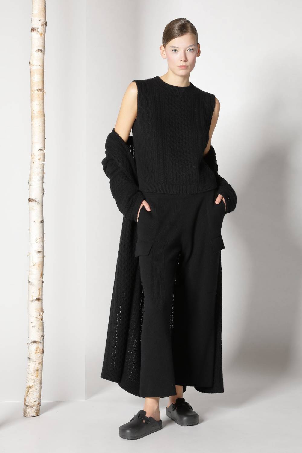 Sminfinity chilly cable maxi coat + chilly cable top + chilly cargo pants Super Sparpreis