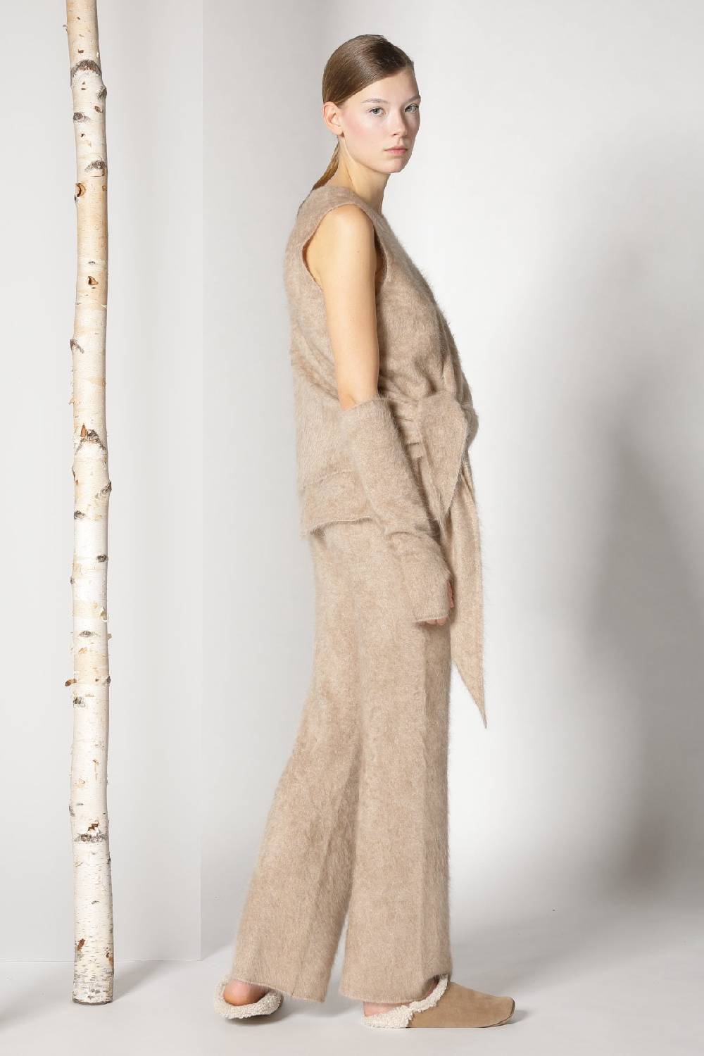 Sminfinity furry triangle scarf + furry A top + furry pants Vierteljährliche Förderung