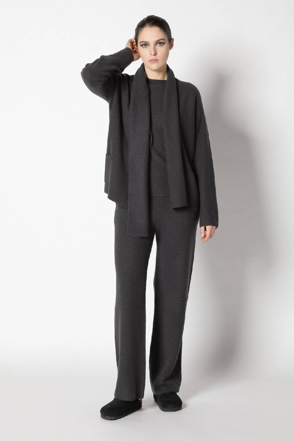 Sminfinity garter scarf jacket + garter T jumper + garter palazzo pants Kostenloser Versand international
