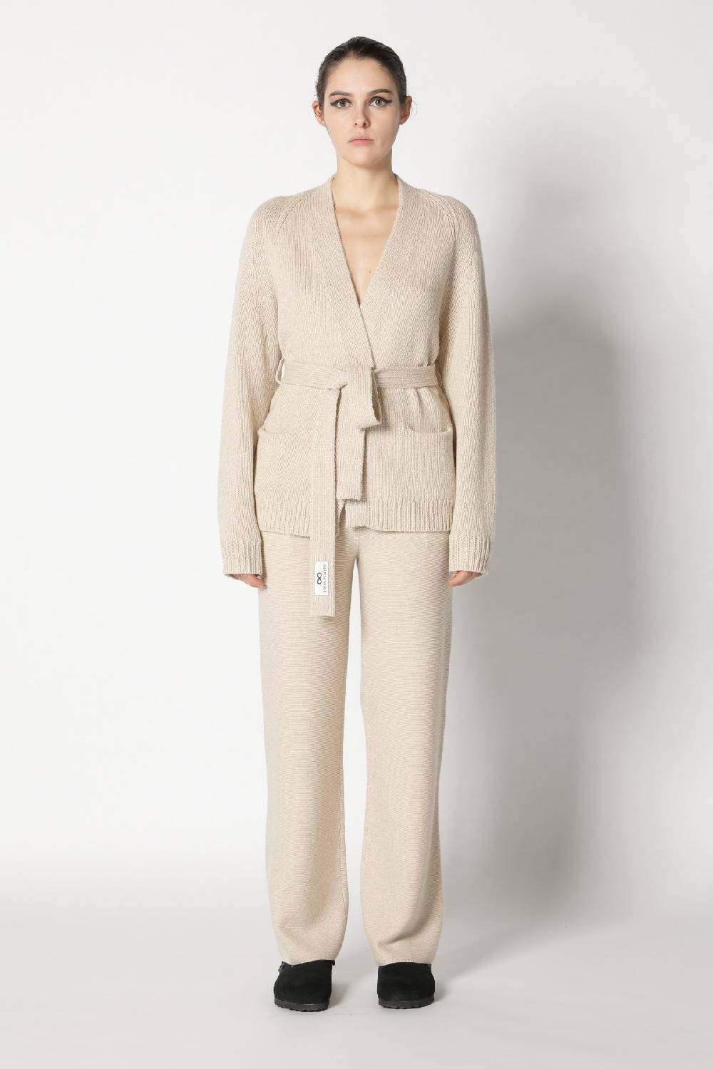 Sminfinity airy belted jacket + garter palazzo pants Black Friday Preise