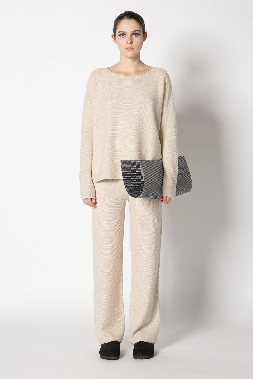 Sminfinity garter crew jumper + garter palazzo pants Outlet