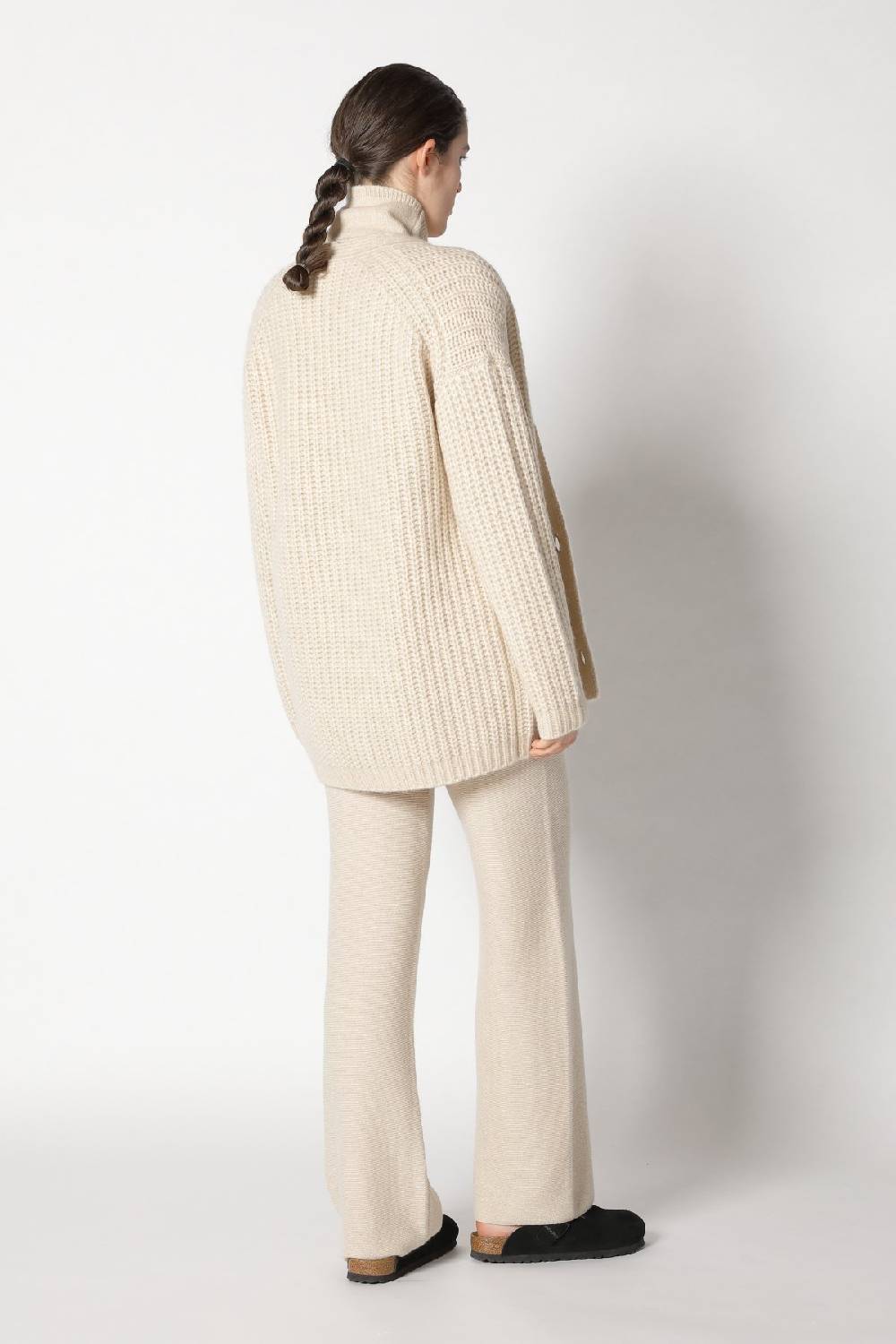 Sminfinity blurry chunky cardy + blurry turtle top + garter palazzo pants im Angebot