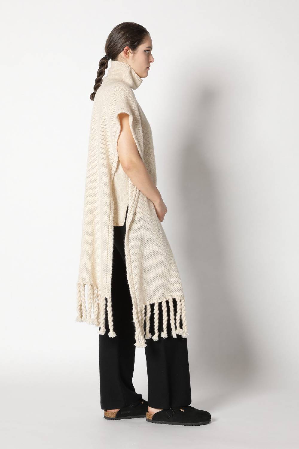 Sminfinity blurry turtle top + garter palazzo pants + blurry chunky scarf Fabrikverkauf