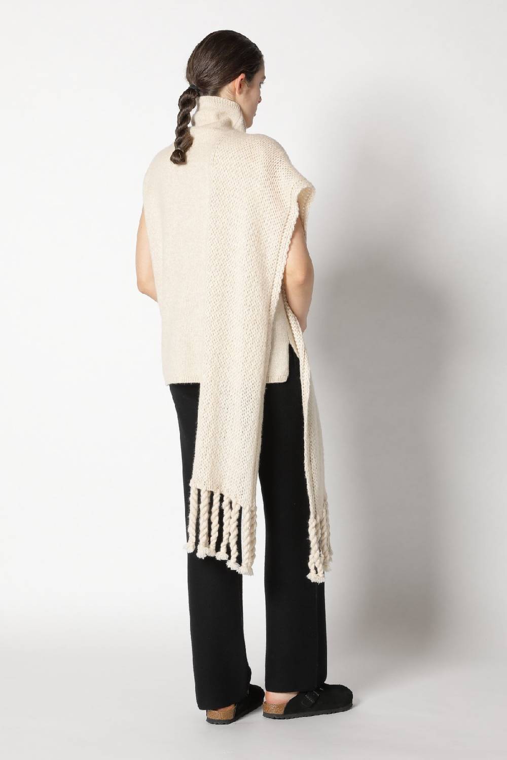Sminfinity blurry turtle top + garter palazzo pants + blurry chunky scarf Fabrikverkauf
