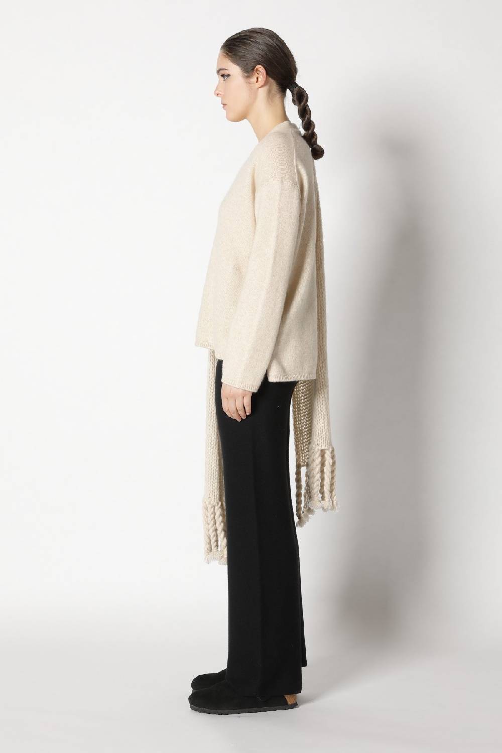 Sminfinity blurry V jumper + blurry chunky scarf + garter palazzo pants Meist gekauft