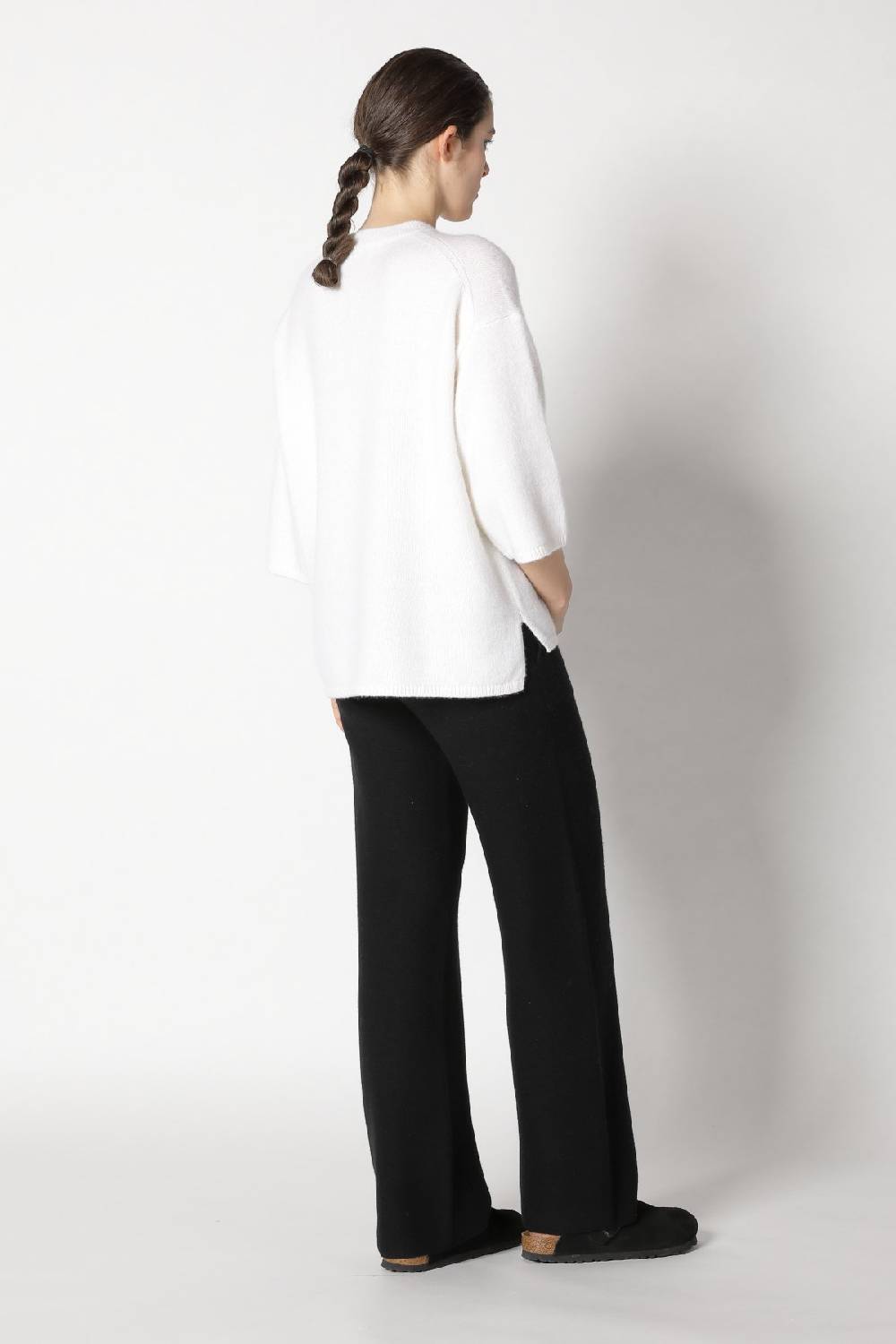 Sminfinity blurry crew jumper + blurry chunky scarf + garter palazzo pants Begrenztes Angebot