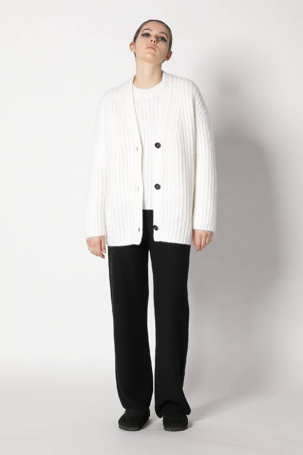 Sminfinity blurry chunky cardy + blurry chunky crewneck + garter palazzo pants Exklusivangebot