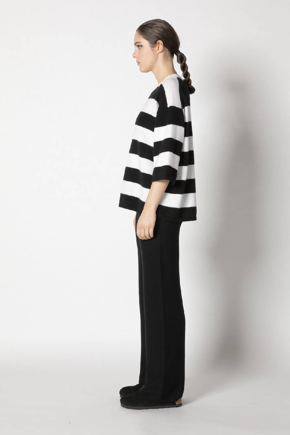 Sminfinity blurry stripe jumper + garter palazzo pants Preisnachlass